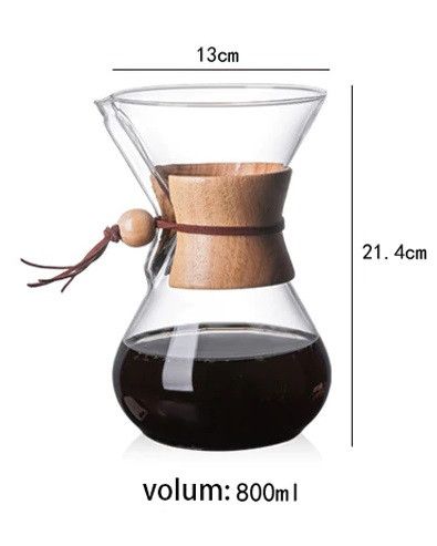 Кемекс для кофе 800 мл. Chemex металлическим многоразовым фильтром 13686 фото