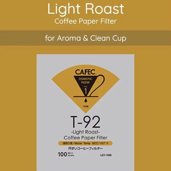Фільтри паперові CAFEC Light Roast 92 Cup4 40 шт. для кави LC4-100W фото