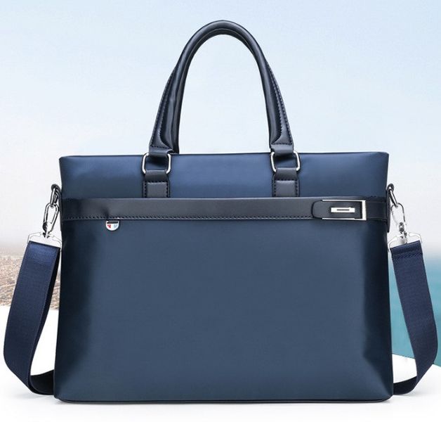 Мужской деловой портфель для документов, офисная сумка Синий 1105С фото