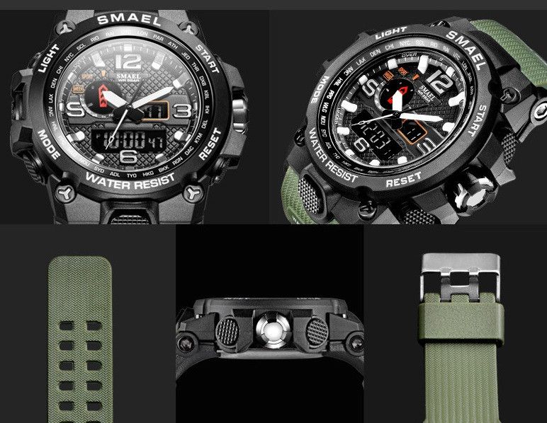 Чоловічий спортивний наручний годинник армійський електронний 228ЧЧ фото
