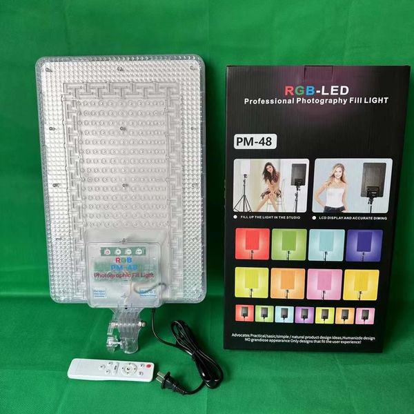 Студийный свет PM-48 RGB светодиодный RGB светильник 2700k-7000k + Штатив 1375 фото
