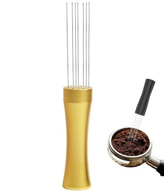 Розподільник меленої кави Tool Needle в холдері Розпушувач Gold 19004 фото