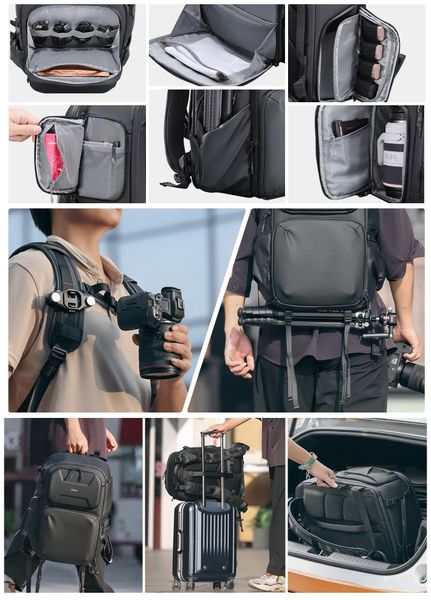 Рюкзак для камери та аксесуарів пружний захисний 25-35л Ulanzi BP10 4229 фото