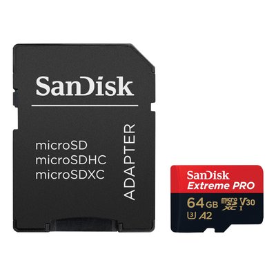 Карта пам'яті 64 ГБ microSDXC UHS-I U3 A2 SanDisk Extreme Pro SDSQXCU-064G-GN6MA 3959 фото