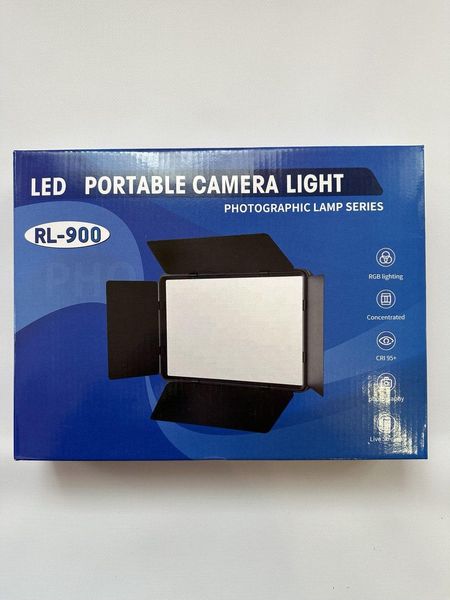 Світлодіодна панель Camera light RL-900 лампа для відео та фото 3000k-6500k з пультом ДУ 1389 фото