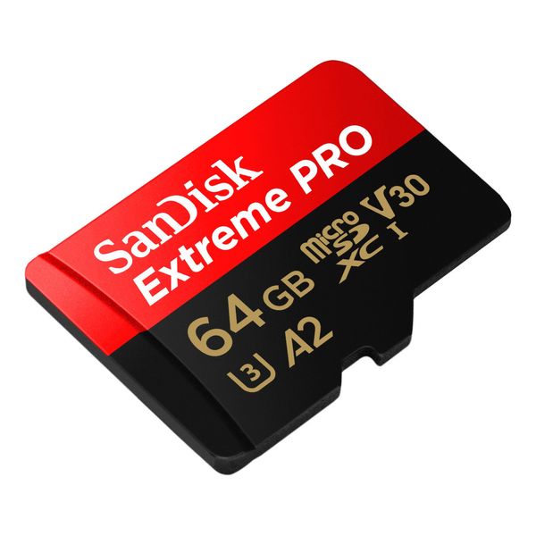 Карта памяти 64 ГБ microSDXC UHS-I U3 A2 SanDisk Extreme Pro SDSQXCU-064G-GN6MA 3959 фото