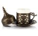 Турецька чашка Демітас Акар з блюдцем 50 мл. Мідь 14571 фото 4