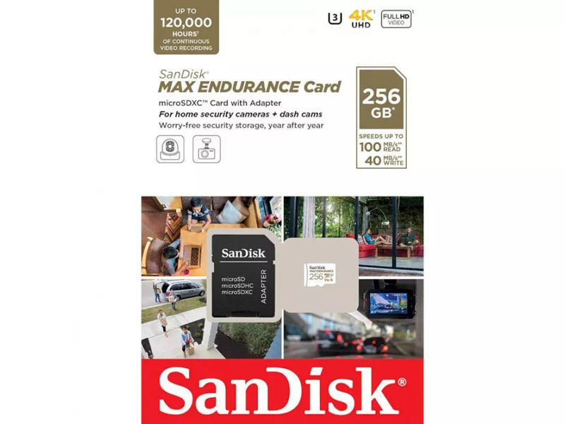 Карта памяти 256 ГБ microSDXC U3 V30 SanDisk Max Endurance SDSQQVR-256G-GN6IA 4346 фото