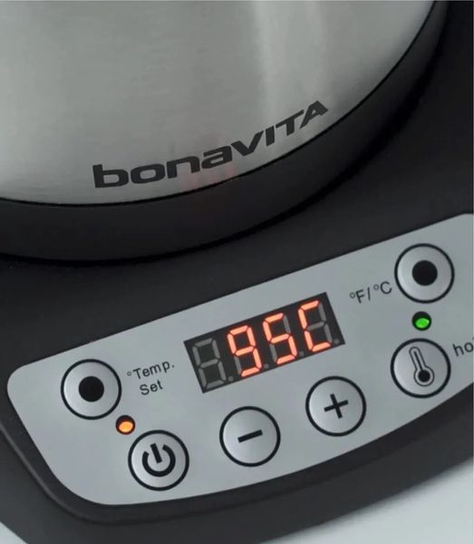 Чайник Bonavita електричний 1 літр Variable Temperature Gooseneck Electric Kettle BV382510V-CE фото