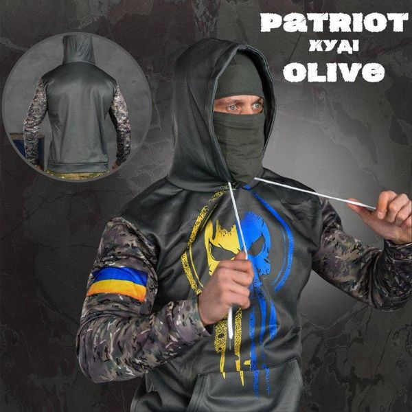 Худи patriot olive L 85573 фото