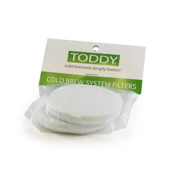 Войлочные многоразовые фильтры + 1 стопер, Toddy белые 2 шт. для Тодди колд брю на 2 л. 19033 фото