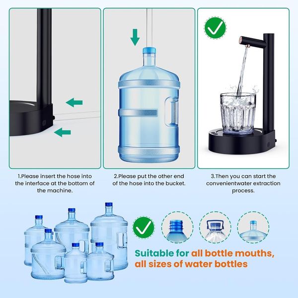 Помпа для води X115 Smart Table Water Dispense Чорна X115B фото