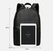 Кожаный городской мужской рюкзак классический черный из натуральной кожи 1160 фото 5