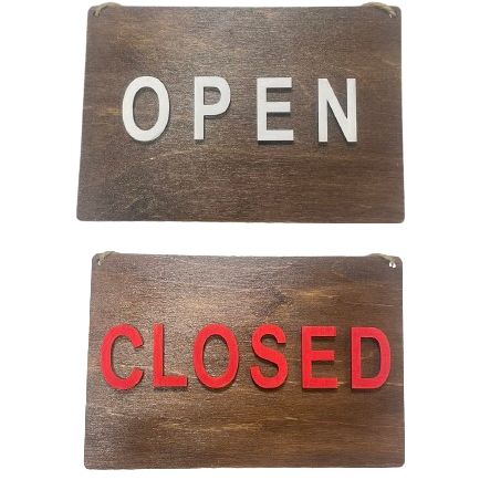 Табличка Open / Closed Відчинено / Зачинено 300407 фото