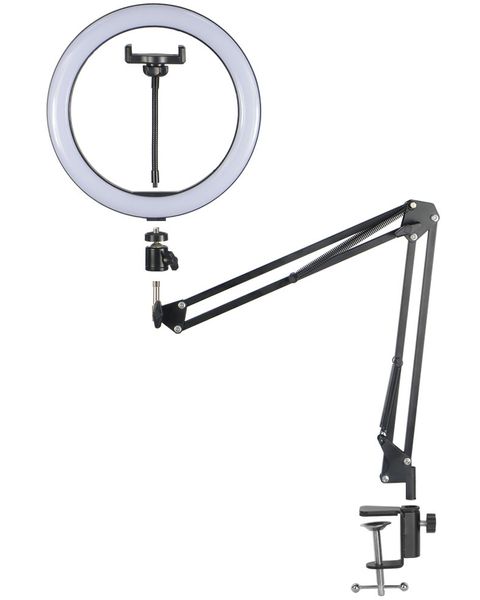 Кольцевая лампа 30см на пантографе ACprof QX-300-P 2747 фото
