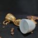 Турецкая чашка Демитас Acar с блюдцем 110 мл. Тюльпан Золото 14823 фото 6