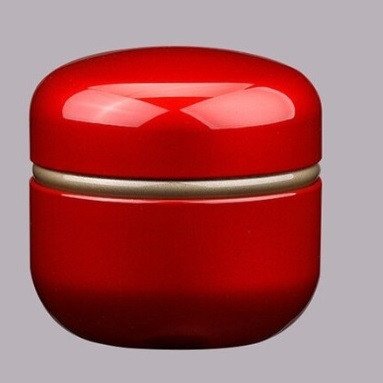 Баночка для чая Матча, емкость для хранения Красная 18439 фото