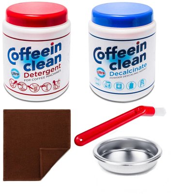 Набір для чищення кавомашини Coffeein clean Ultra від кавових масел та накипу Порошок 14639 фото