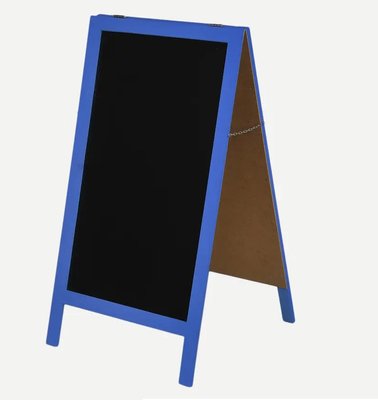 Штендер А - образный меловой, Синий 1018/blu фото