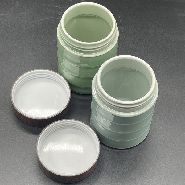 Баночка Зеленая Storage pot керамическая для хранения чая и матчи 18589 фото