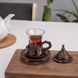 Турецкий стакан Армуды с лукумницей для чая и кофе. Медь 120 мл 14527 фото 1
