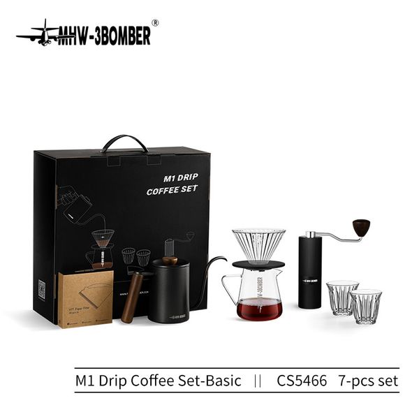 Подарунковий набір M1 Drip Coffee Set Basic MHW-3BOMBER на 7 предметів для приготування кави CS5466 фото
