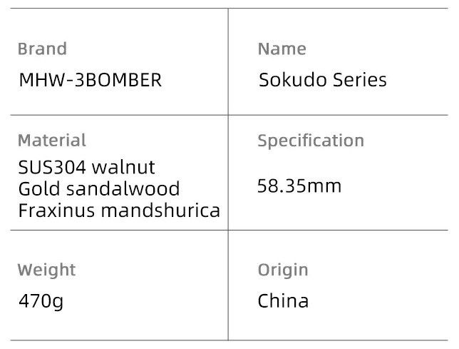 Вирівнювач 58 mm.Sokudo MHW-3Bomber Walnut T5101S фото