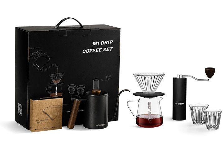Подарунковий набір M1 Drip Coffee Set Basic MHW-3BOMBER на 7 предметів для приготування кави CS5466 фото