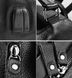 Кожаный мужской городской рюкзак большой и вместительный из натуральной кожи черный 1235 фото 10
