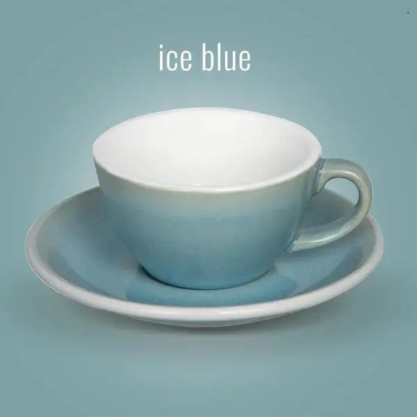 Чашка Loveramics Egg Ice Blue 300 мл с блюдцем 300426 фото