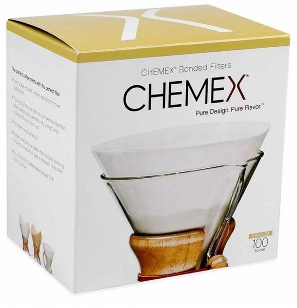 Фильтры для Кемекса Chemex 6/8/10 cup (Белые 100 шт.) FC-100 FC-100 фото