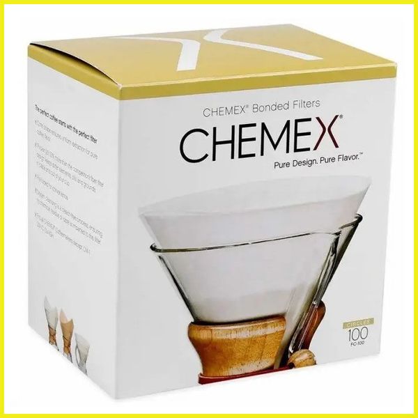 Фильтры для Кемекса Chemex 6/8/10 cup (Белые 100 шт.) FC-100 FC-100 фото