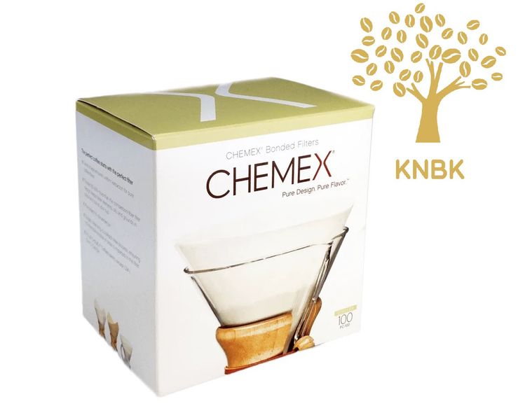 Фільтри для Кемекса Chemex 6/8/10 cup (Білі 100 шт.) FC-100 FC-100 фото
