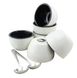 Набір чаш для каппінгу кави 6 шт 240 мл + 6 ложок для каппінгу Sola Tasting Spoon 30076 фото 9