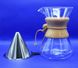 Кемекс для кофе Chemex 600 мл. с металлическим многоразовым фильтром 13916 фото 2