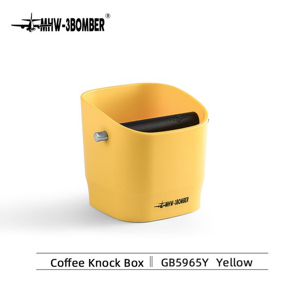 Нок бокс MHW-3BOMBER Square Knock Box для кави Жовтий GB5965Y фото