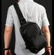 Большая мужская сумка бананка на грудь Мужской рюкзак сумка нагрудная на плечо 1106 фото 9