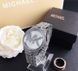 Женские часы Michael Kors качественные . Брендовые наручные часы с камнями золотистые серебристые 617ГС фото 9