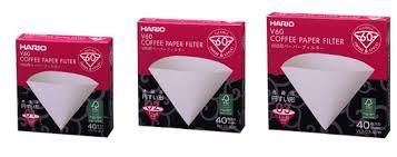 Фильтры Hario 03 40 шт. Белые Харио V60 для кофе BOX VCF-03-40W фото