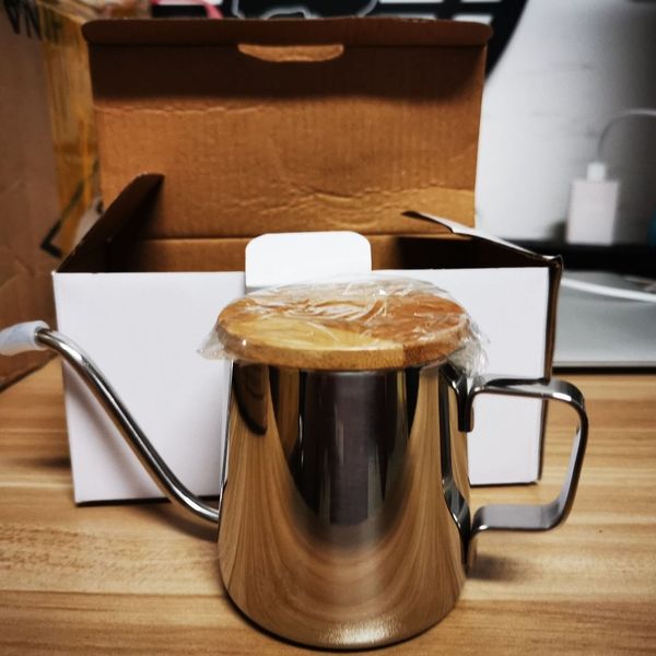 Чайник / Пітчер з довгим носиком для кави 350 мл з кришкою 10239 фото