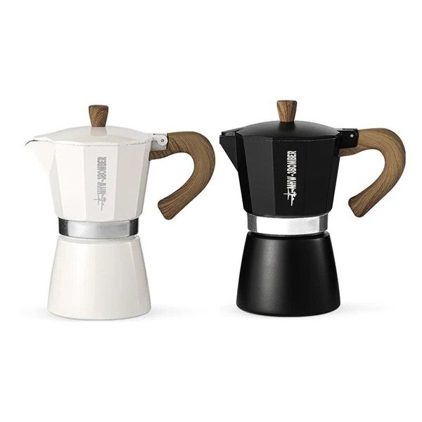 Кофеварка гейзерная MHW-3BOMBER 300 мл. Espresso Maker Moka Pot Белая M5816W фото