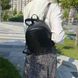 Жіночий міні рюкзак чорний рептилія 1002 фото 5