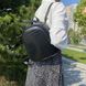 Жіночий міні рюкзак чорний рептилія 1002 фото 8