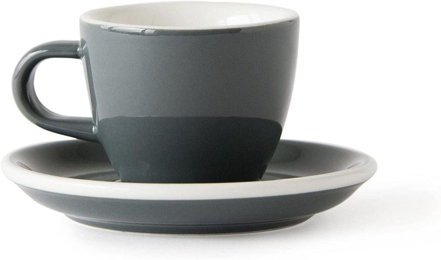 Чашка комплект Acme Evolution Grey для эспрессо 70 мл. Акме Серая 18931 фото