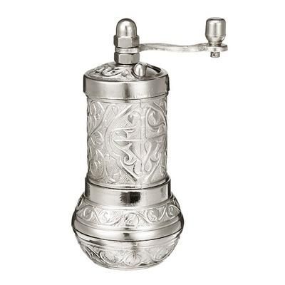 Турецкая ручная перцемолка Acar 11 см. Цвет Серебро 15191 фото