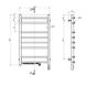 Електрична рушникосушка з нержавіючої сталі Камелія 480х800 Sensor ліва з таймером хром 10-007133-4880 фото 6