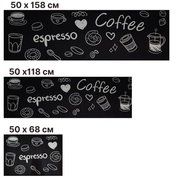 Коврик для кухни на пол 50х 68, 118, 158 см Espresso К3 k3_140x200 фото
