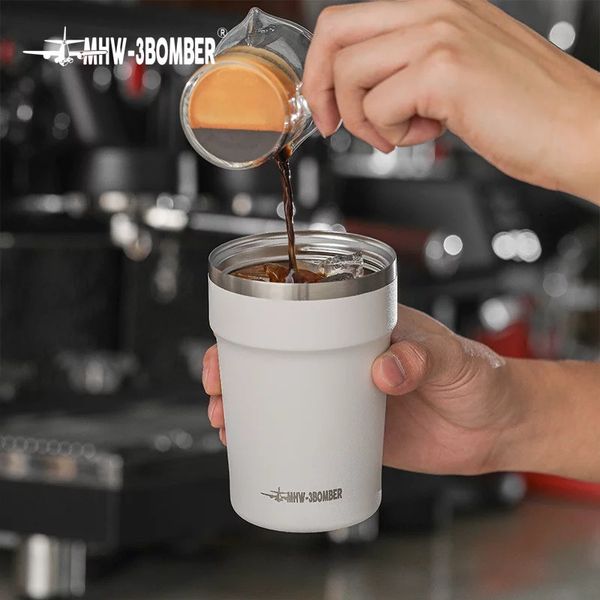 Термочашка 360 мл. MHW-3BOMBER Кухоль термос для кави Vacuum Coffee Mugs Білий M5716W фото