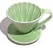 Пуровер Cafec Arita зелений васабі Ware Flower Dripper Cup4 Green 15853 фото 2