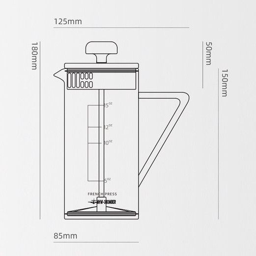 Френч прес 450 ml. MHW-3Bomber Gimme French Press Белый FP5975W фото